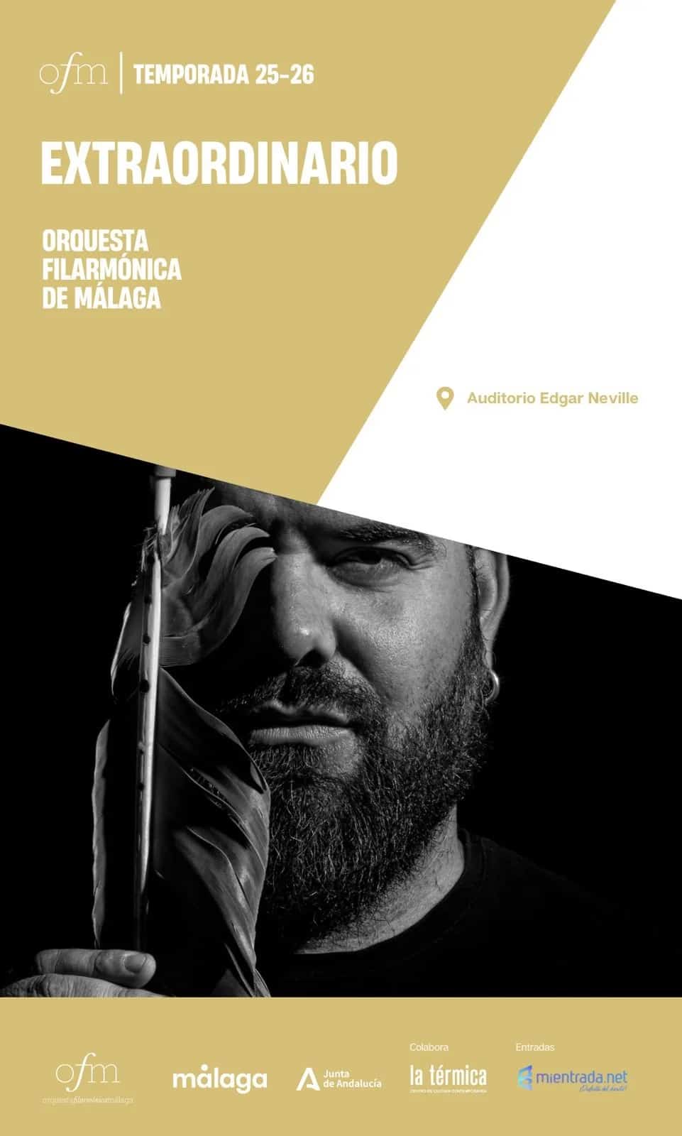 Abraham Cupeiro actuando con la Filarmónica de Málaga en 2026