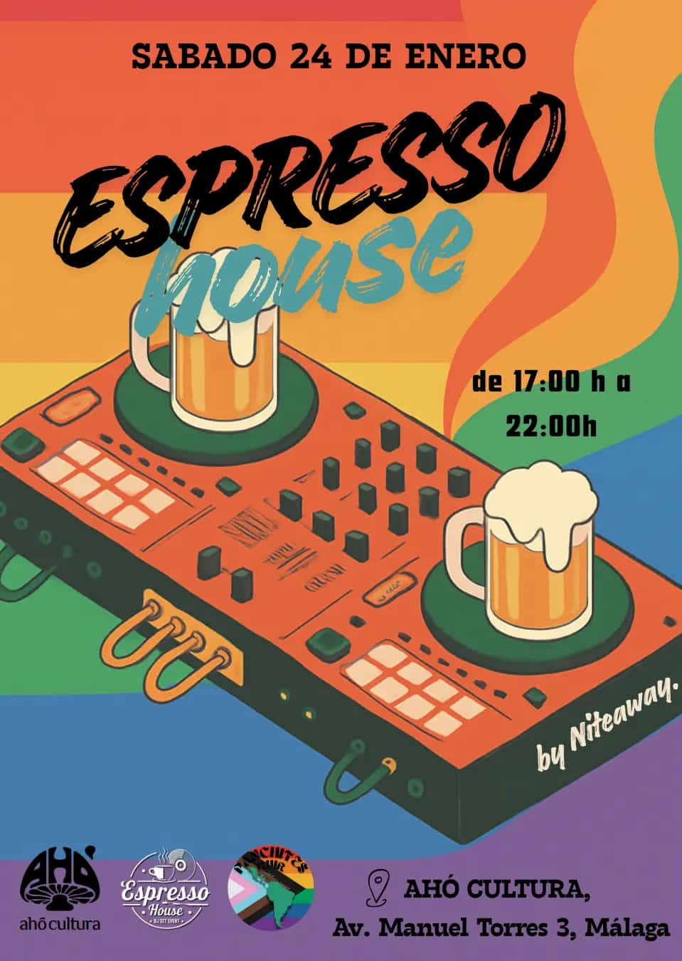 Evento de DJ Set y Arte de Espresso House en Málaga 2026