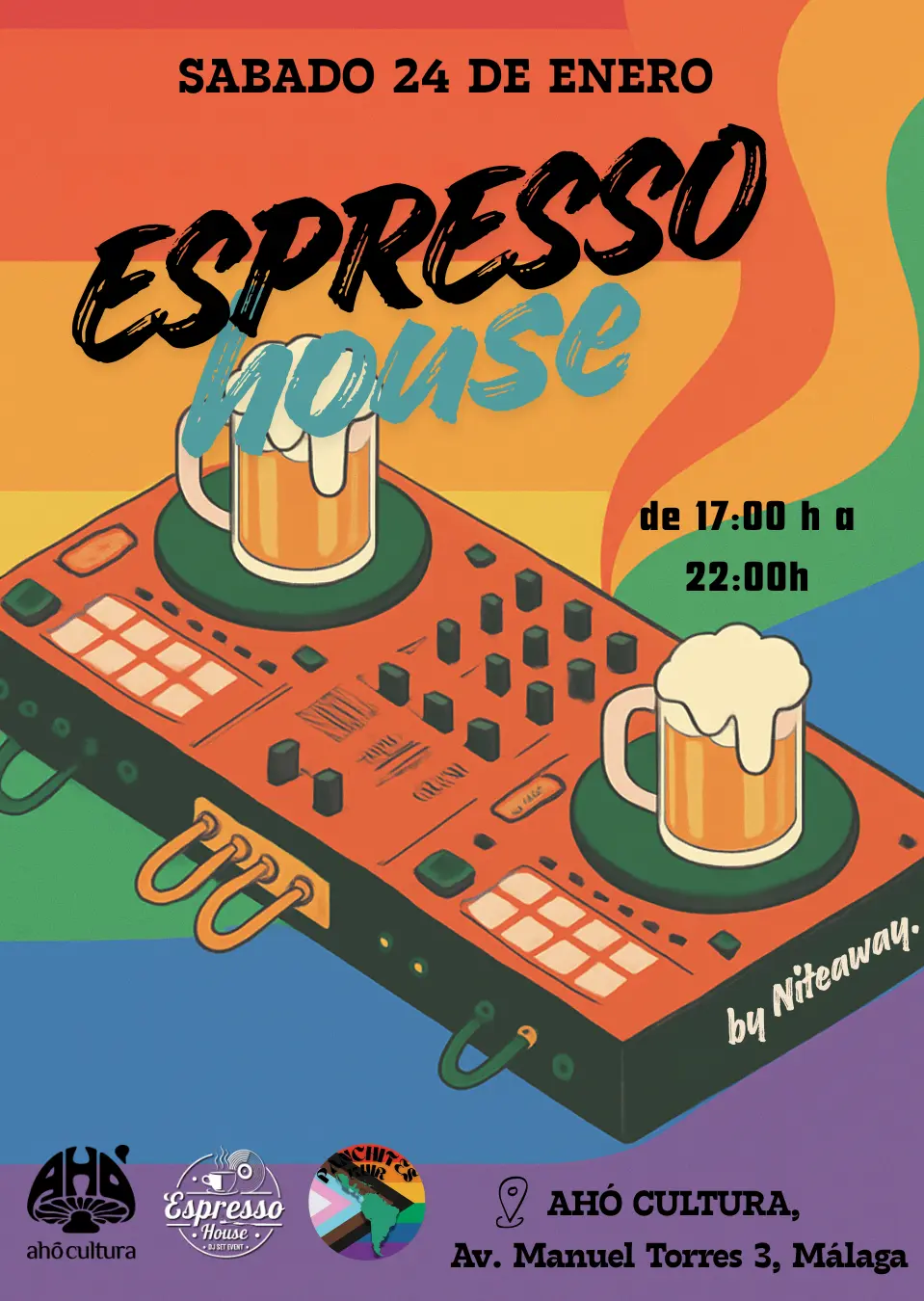 Evento de DJ Set y Arte de Espresso House en Málaga 2026
