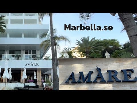 Amàre Beach Hotel Marbella and Belvue Rooftop bar 