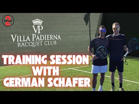 2 vs 1 Padel Drills With German Schafer | Villa Padierna Racquet Club