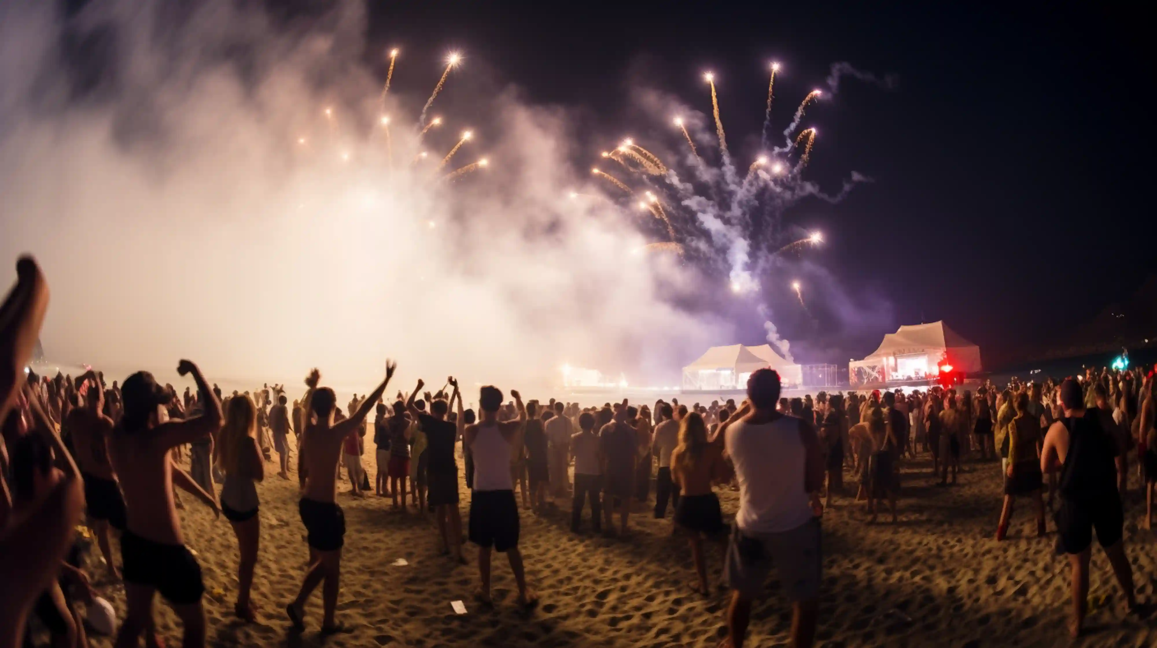 People enjoying a free outdoor cultural event