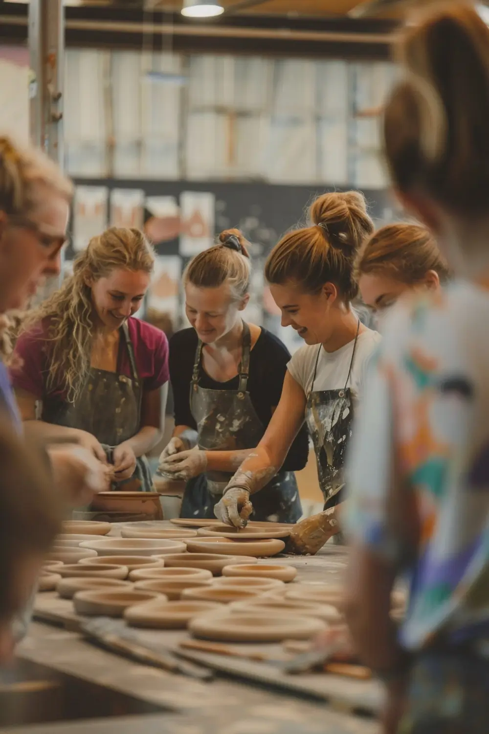 People participating in a creative workshop around a table