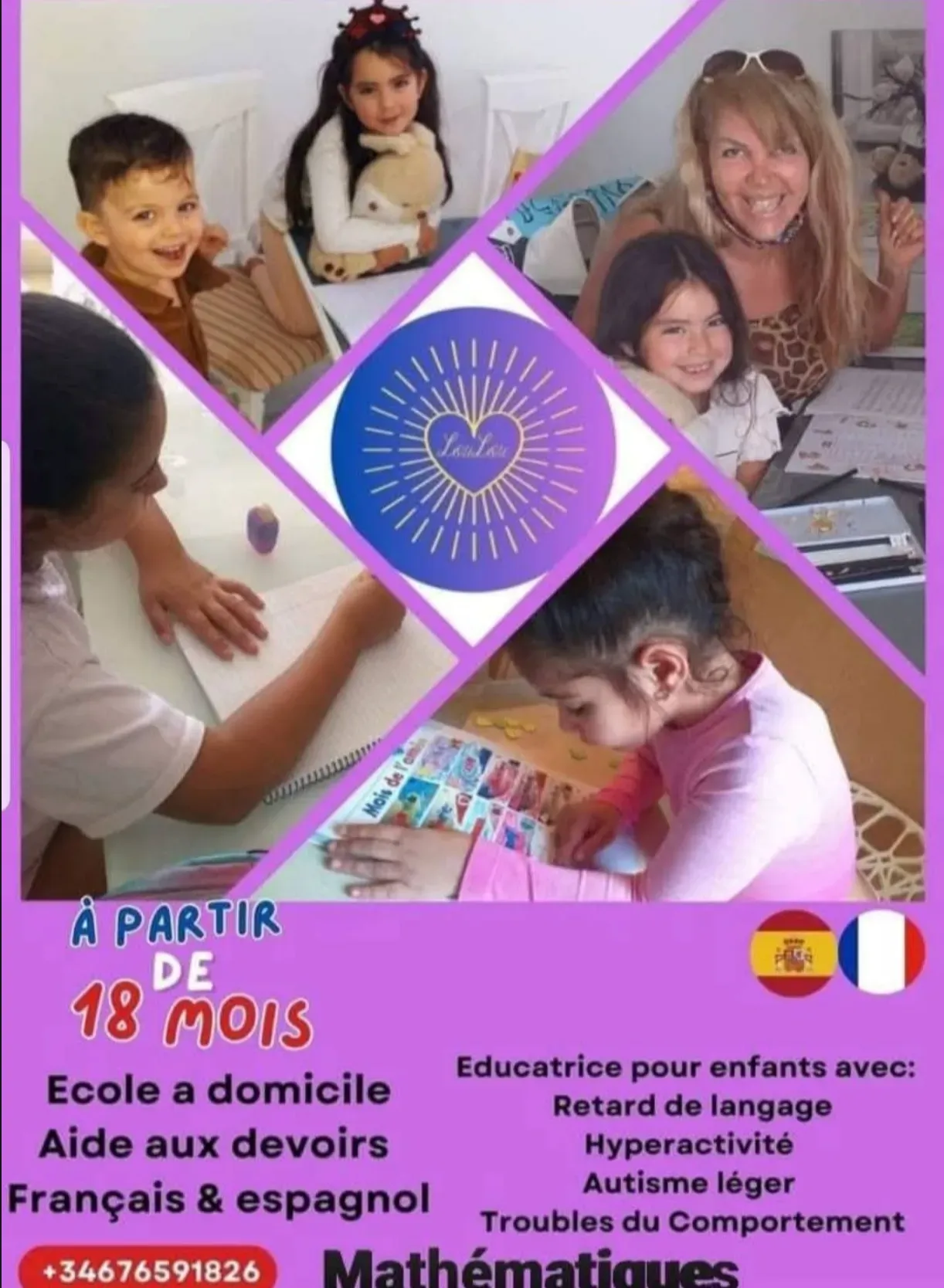 Loulou Profesora Francés y Español Cover Image