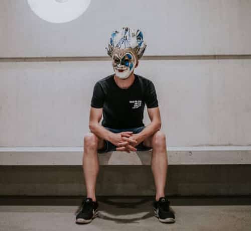 Boris Brejcha con máscara tipo Joker