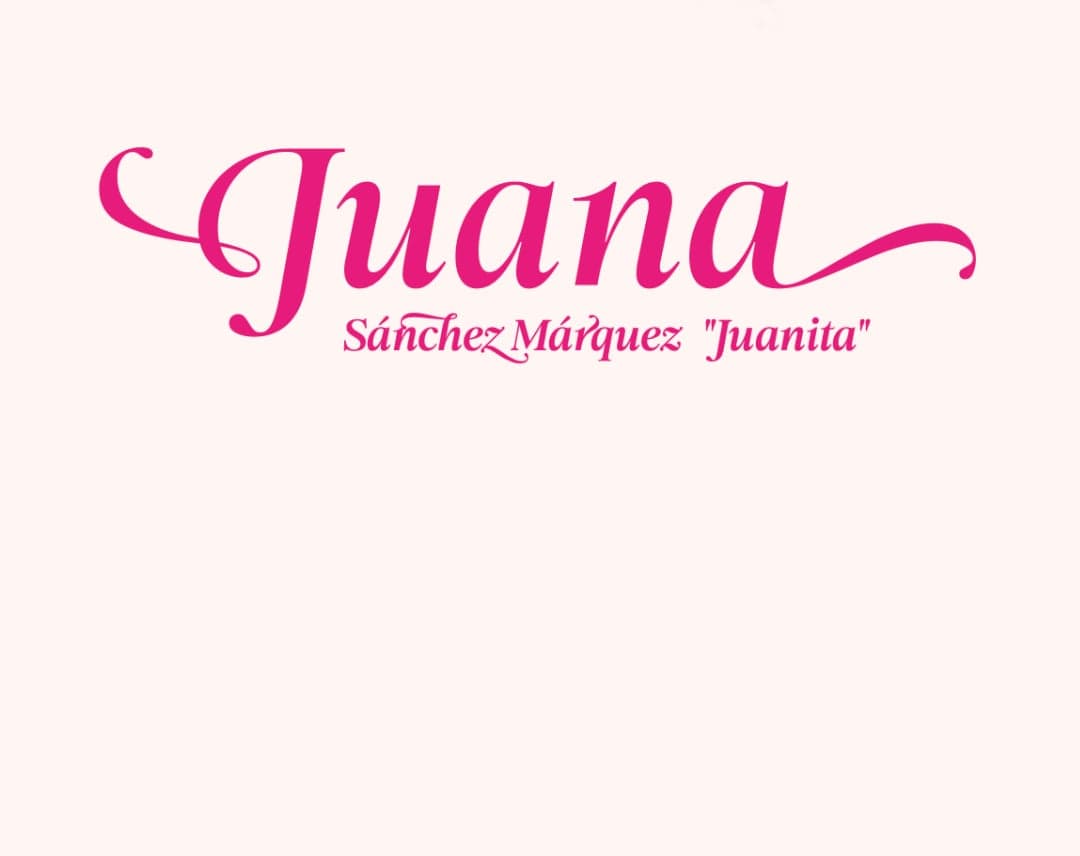 Juanita Sánchez Márquez. Imagen de Portada