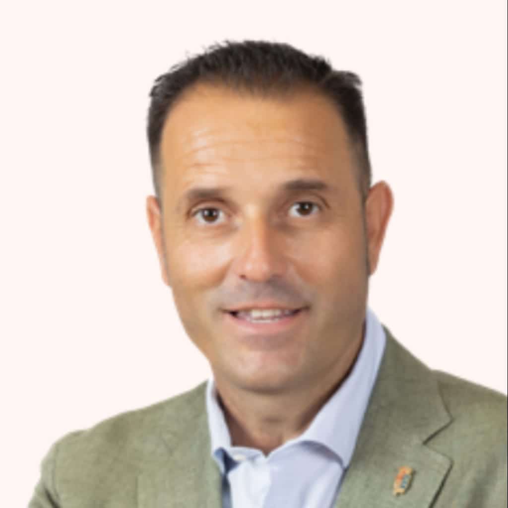 Portrait of Juan Merino Márquez, Mayor of Ojén (2023–2027 term), a community-focused local leader.