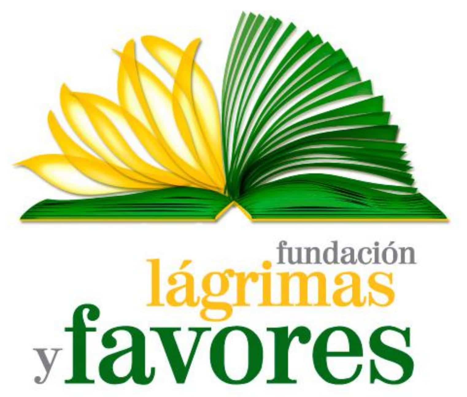Logotipo de la Fundación Lágrimas y Favores, entidad malagueña que apoya becas universitarias, cuidados paliativos (Cudeca) y ayuda social a través de Cáritas y Corinto.