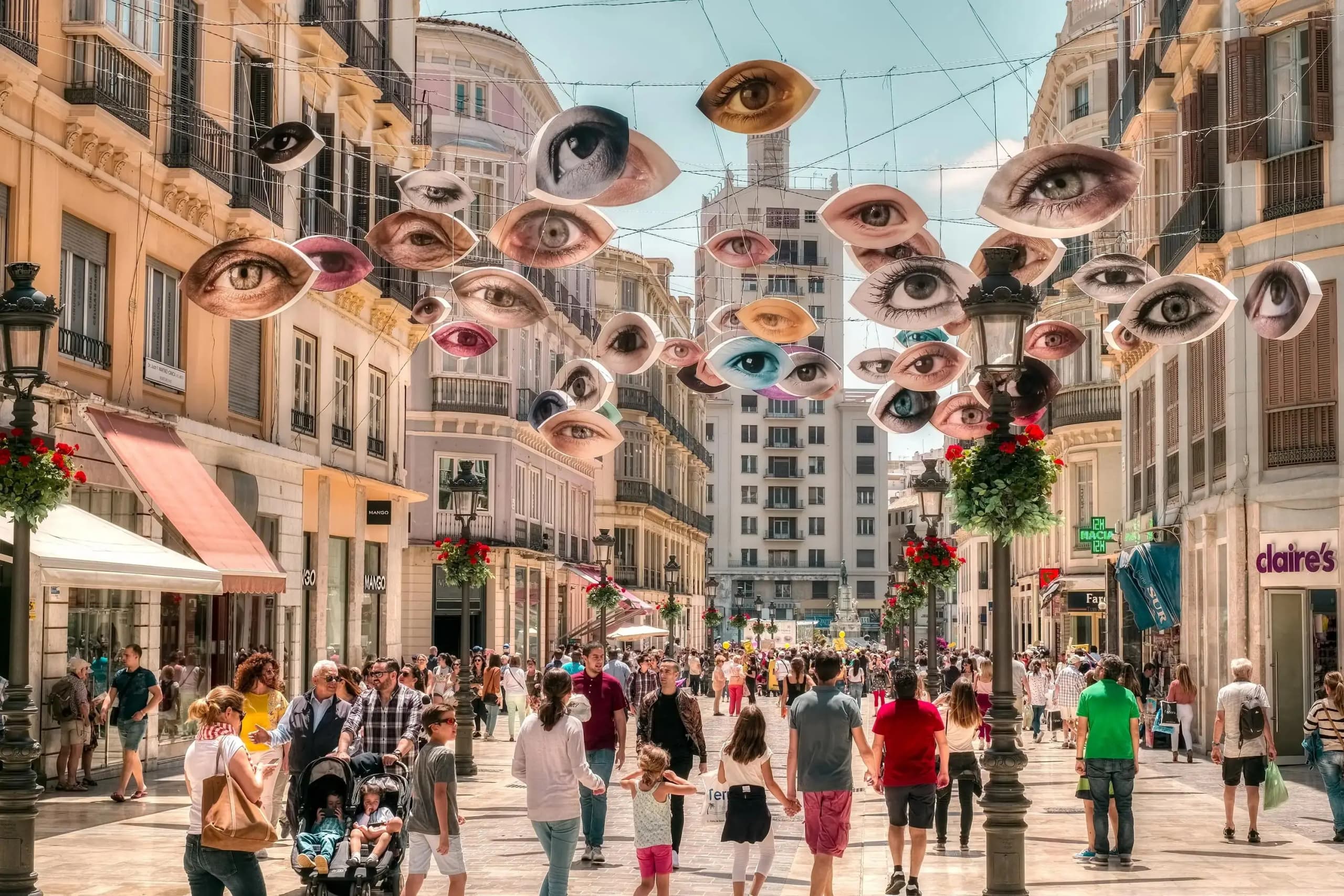 Calle principal del centro de Málaga, un lugar popular para eventos y actividades
