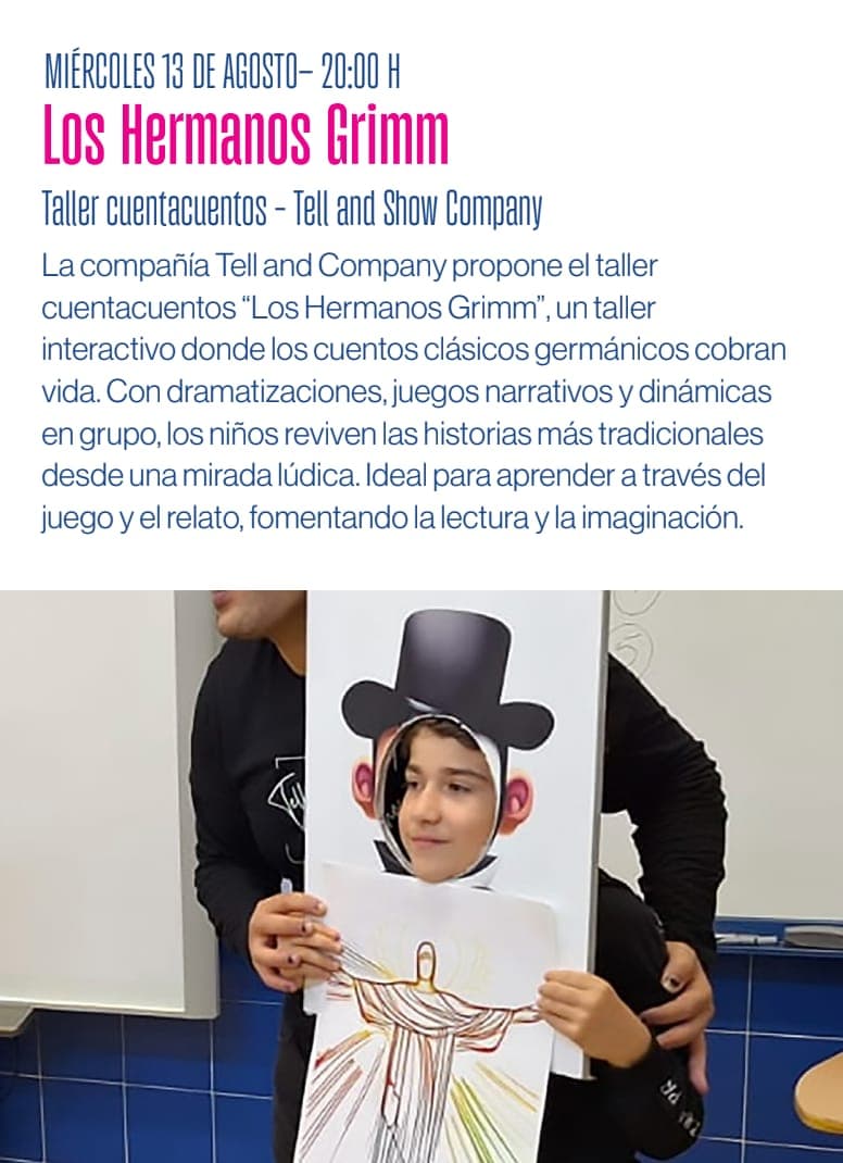 Los Hermanos Grimm: taller cuentacuentos interactivo en el Parque de la Alameda Póster