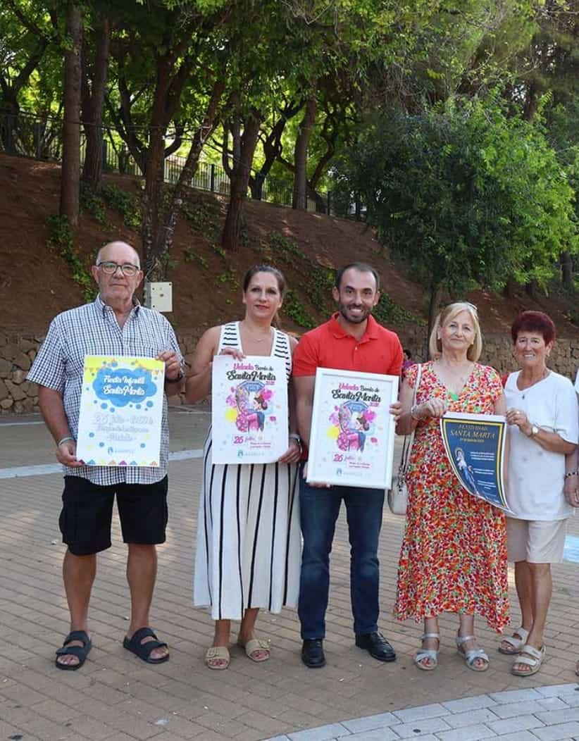 Representantes locales y concejal Enrique Rodríguez presentan las Fiestas de Santa Marta 2025 en Marbella