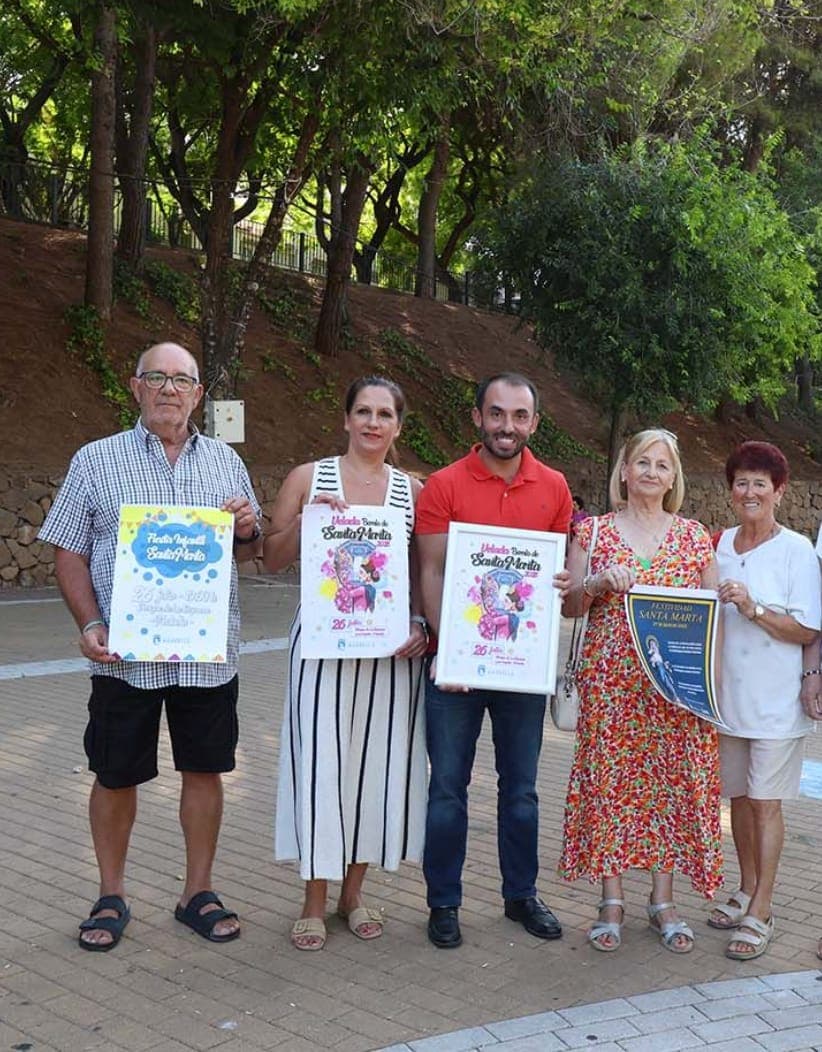Fiestas de Santa Marta en Marbella 2025: tradici贸n, m煤sica y procesi贸n en el Parque de la Represa P贸ster
