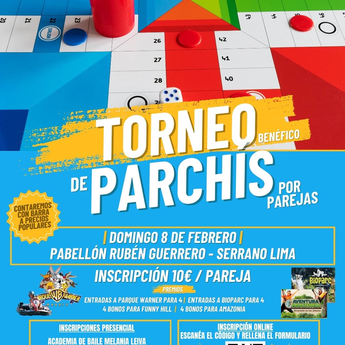 1ª Edición Torneo de Parchís Benéfico El Calvario Póster