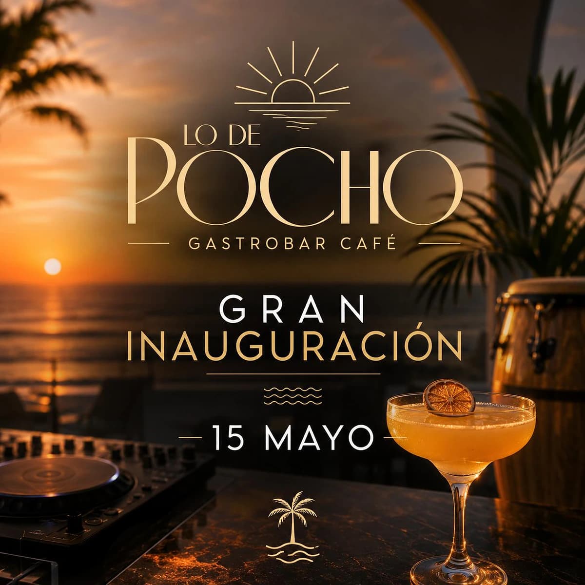 Gran Inauguración Lo de Pocho Gastrobar Café Póster