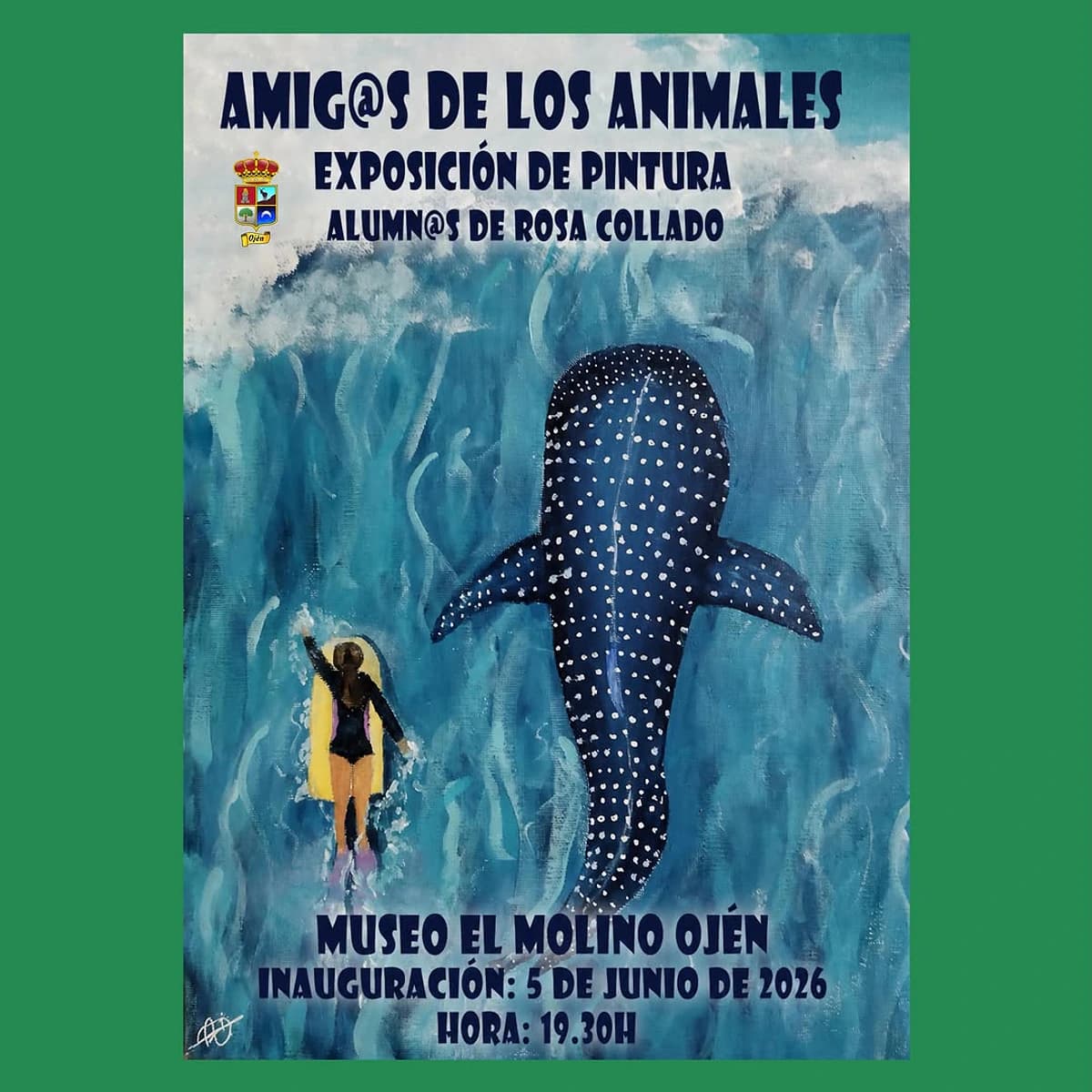 Amig@s of the Animals – Art Exhibition by Rosa Collado’s Students Poster