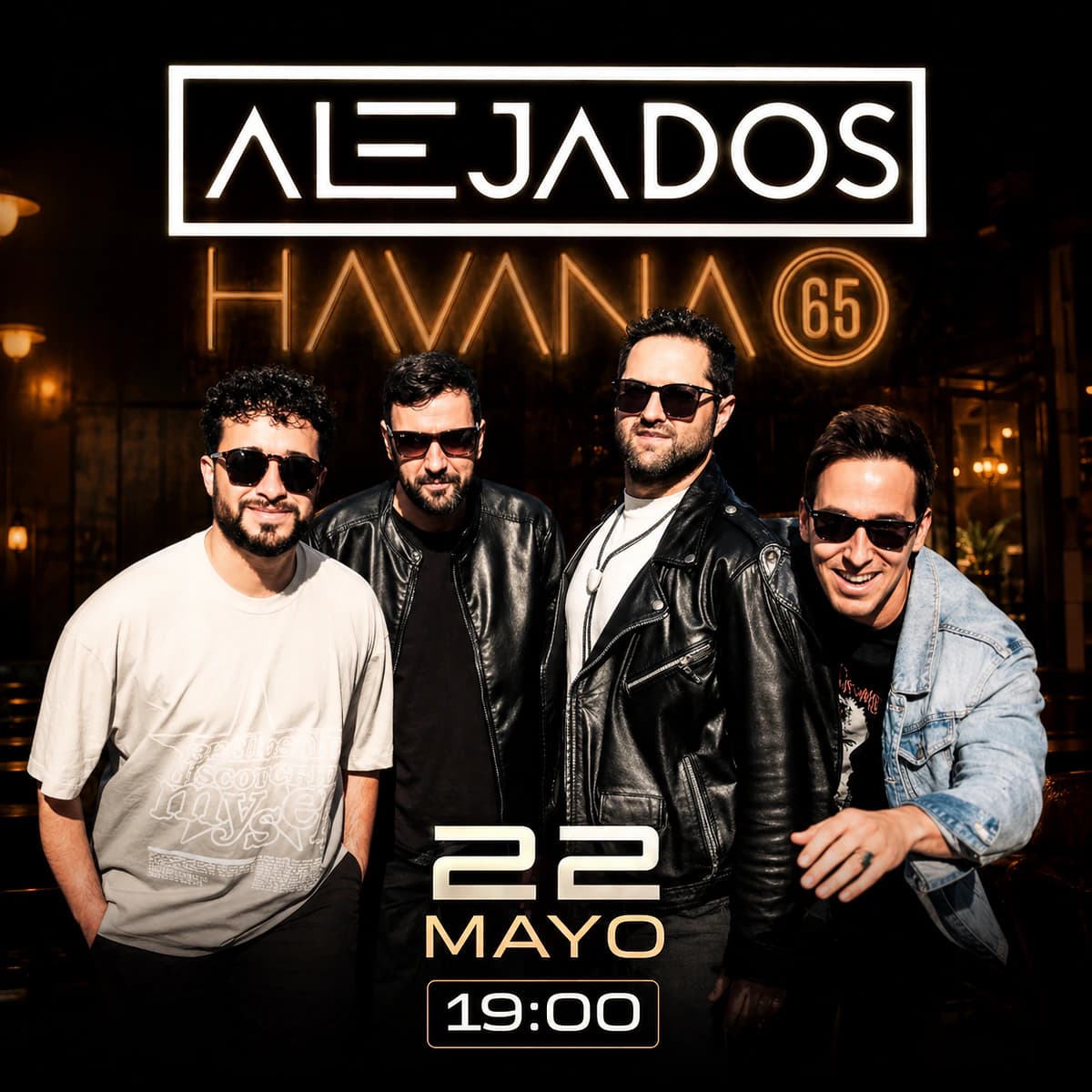 Alejados en directo I Pop rock español Póster