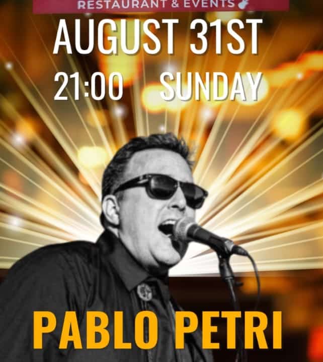 Pablo Petri Live — Rock & Classic Hits Poster