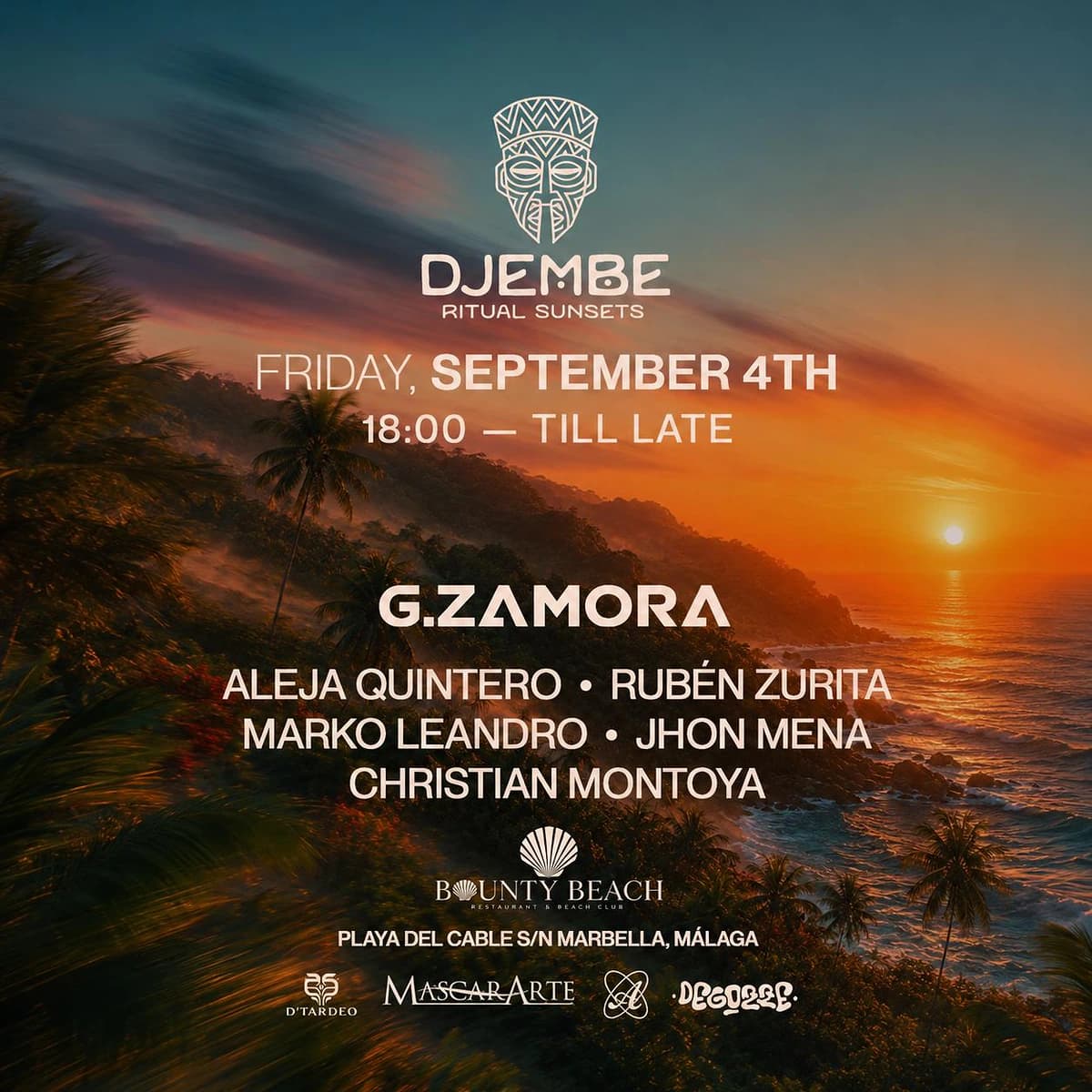 DJEMBE Ritual Sunsets Póster
