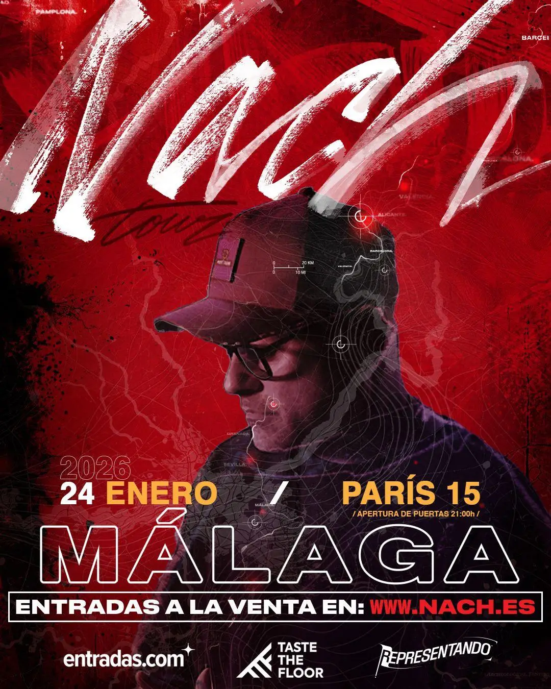 Concierto Nach – Gira Destino Póster