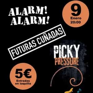 Alarm! Alarm! actuando en vivo con iluminación vibrante