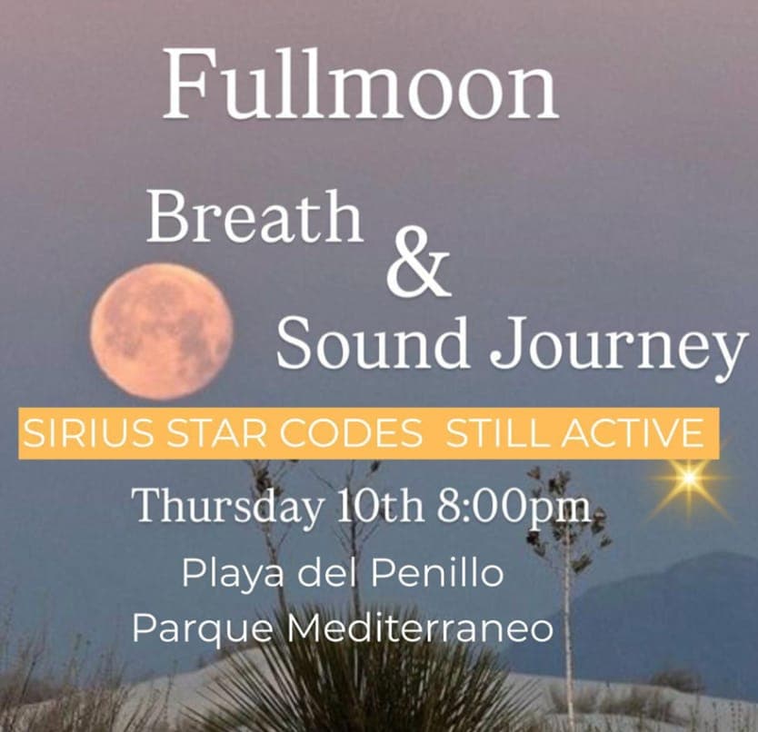 Luna Llena - Respira y Viaje de sonido Póster