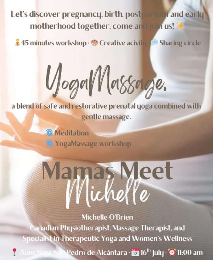Mamas Meet Michelle / prenatal Yoga Poster