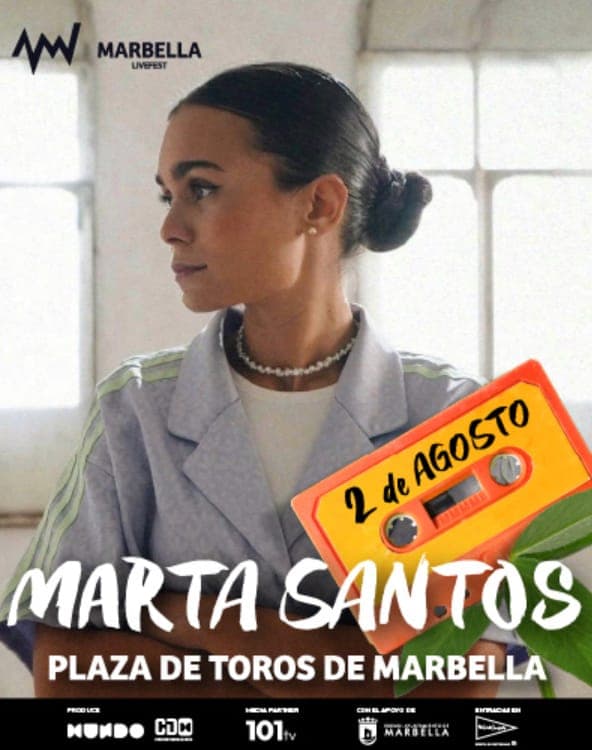 Marta Santos en concierto – Flamenco pop en la Plaza de Toros de Marbella Póster