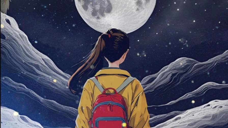 Children’s theatre show En busca de la que ilumina in Málaga 2026 with puppets and actors in a magical moonlit forest adventure