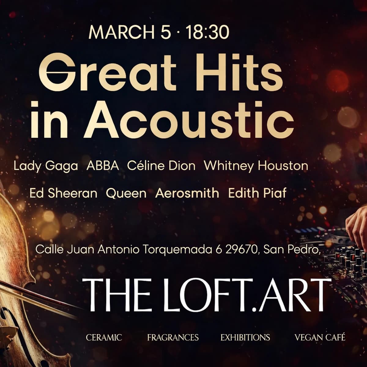 Great Hits in Acoustic Póster