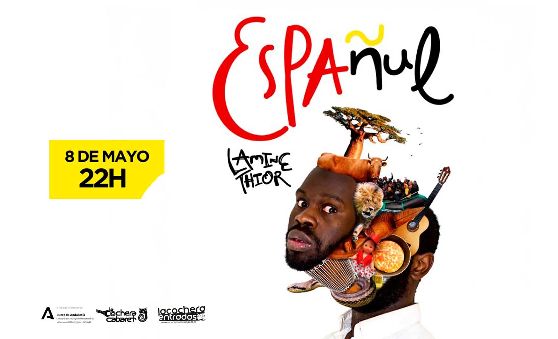 Lamine Thior actuando en Españul en Málaga 2026