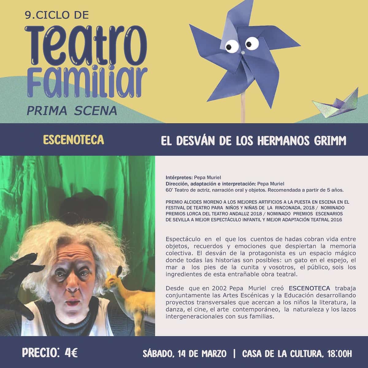 9º Ciclo de Teatro Familiar Prima Scena en Coín 2026