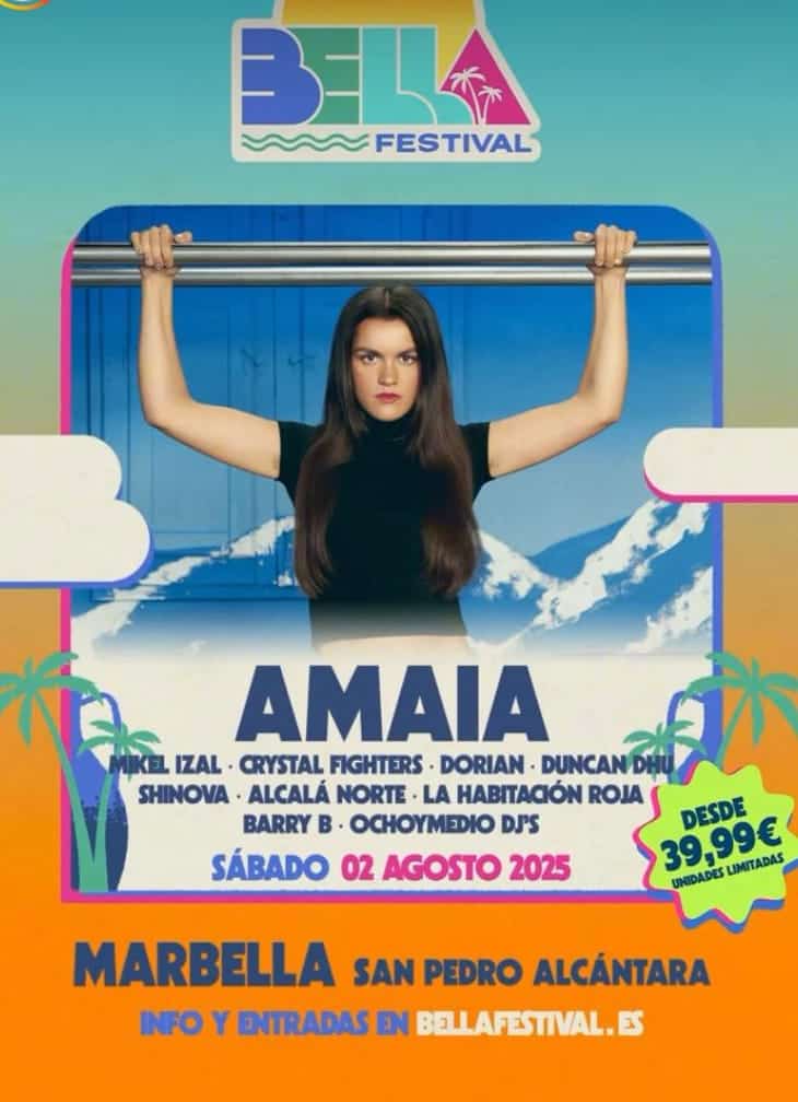 Bella Festival 2025 – Amaia, Crystal Fighters & más encienden Marbella