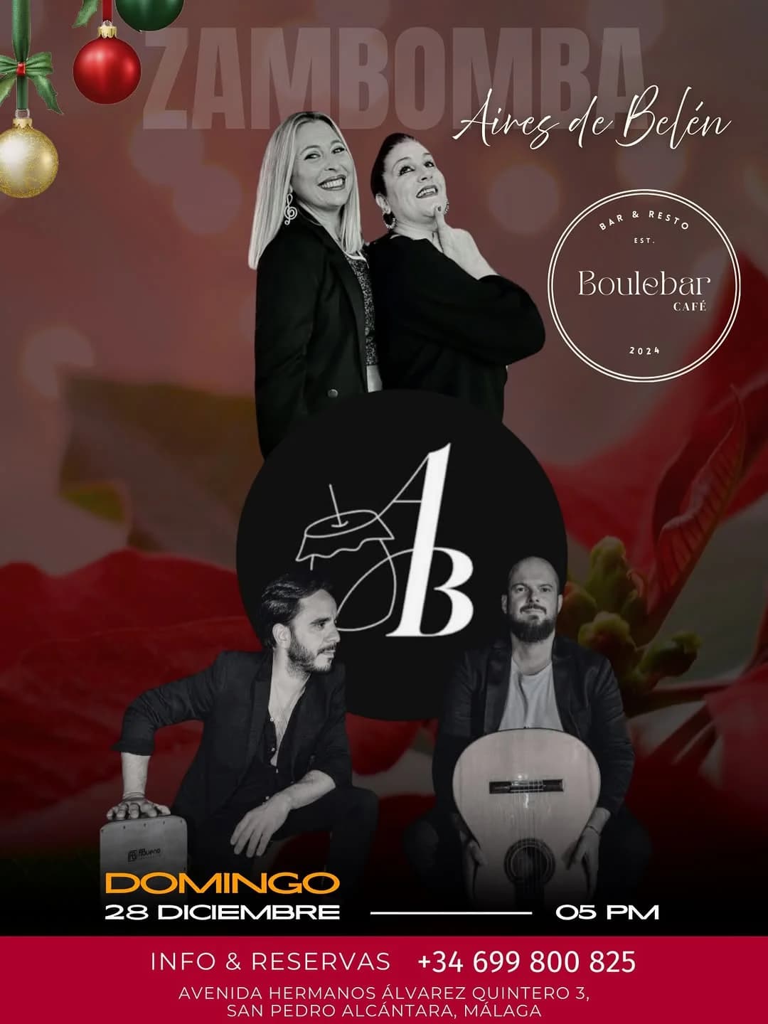 Boulebar Café Celebración de Zambomba Póster