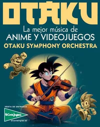 Poster of Anime and video game music live in Málaga with Otaku Symphony Orchestra, an epic symphonic concert experience.