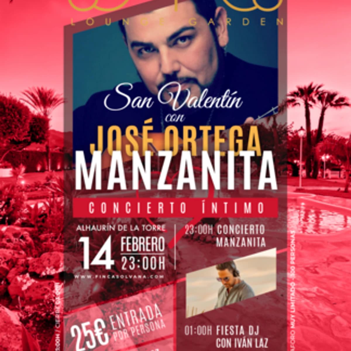 Manzanita actuando en directo en Marbella para el Día de San Valentín 2026