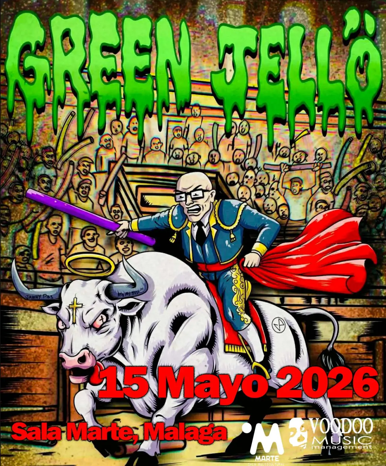Green Jellÿ en Málaga – Un espectáculo salvaje de punk rock psicodélico en Sala Marte.
