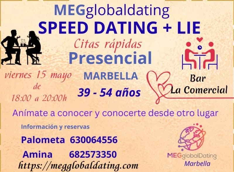 Speed Dating para solteros de 39 a 54 años Imagen de Galería 1