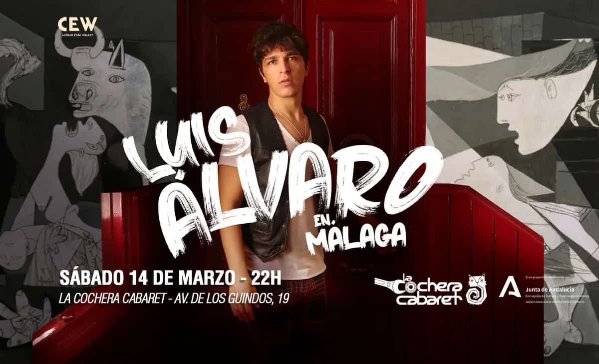 Luis Álvaro actuando en comedia stand-up en Málaga 2026