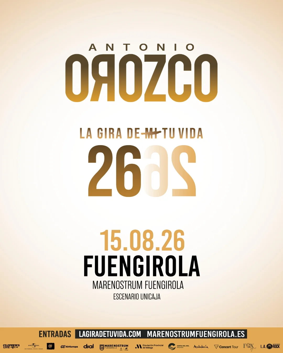 Antonio Orozco – Live in Concert Poster