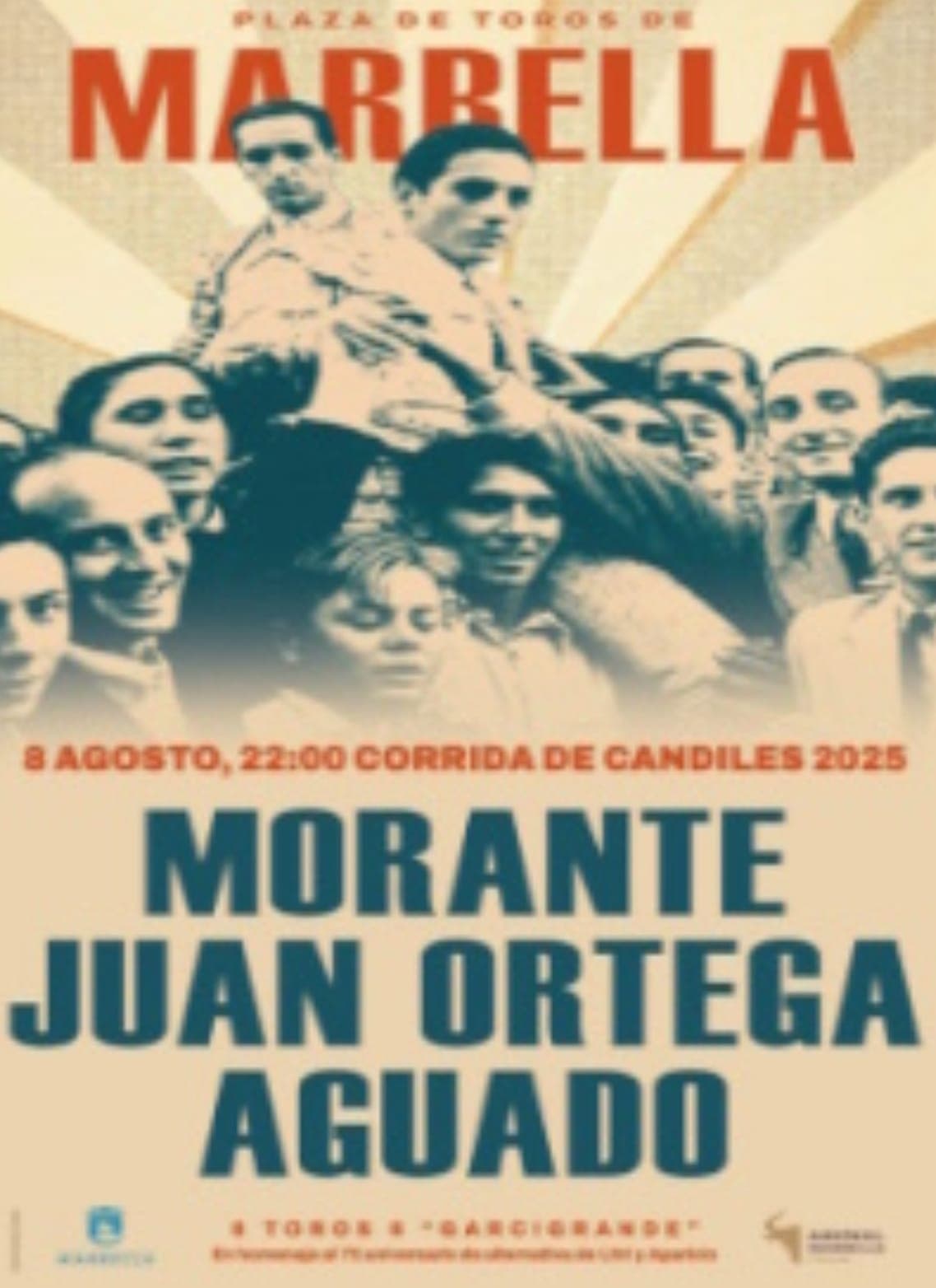 Corrida de Candiles Marbella 2025: Morante, Juan Ortega y Pablo Aguado con seis Garcigrande, 8 de agosto 22:00 en la Plaza de Toros Poster