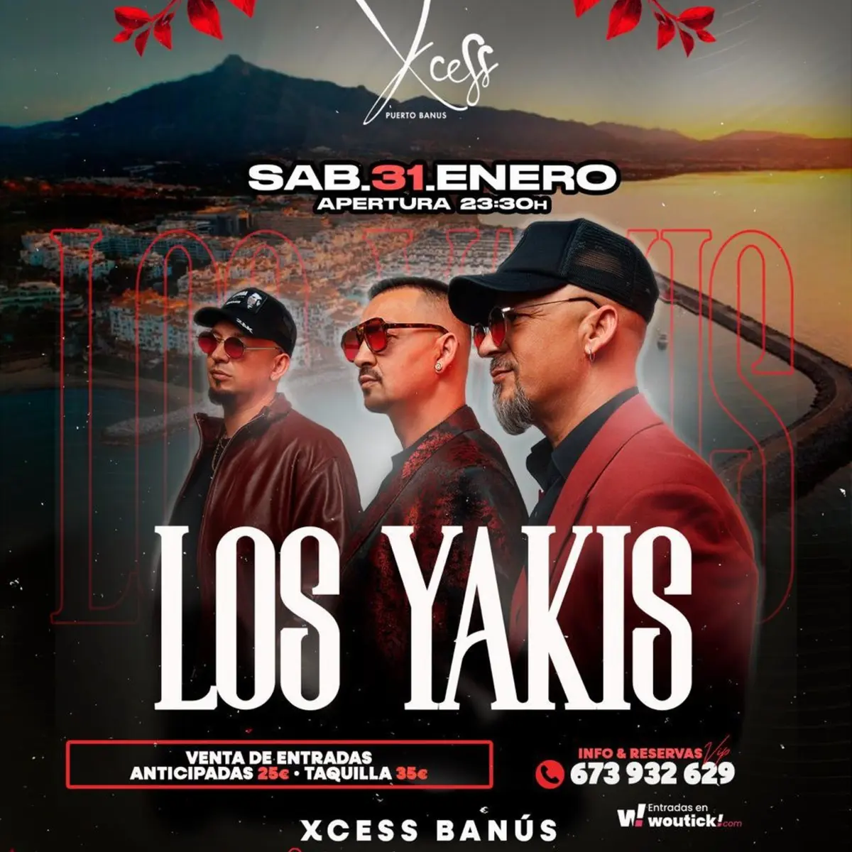 Los Yakis – En Vivo en Marbella Póster
