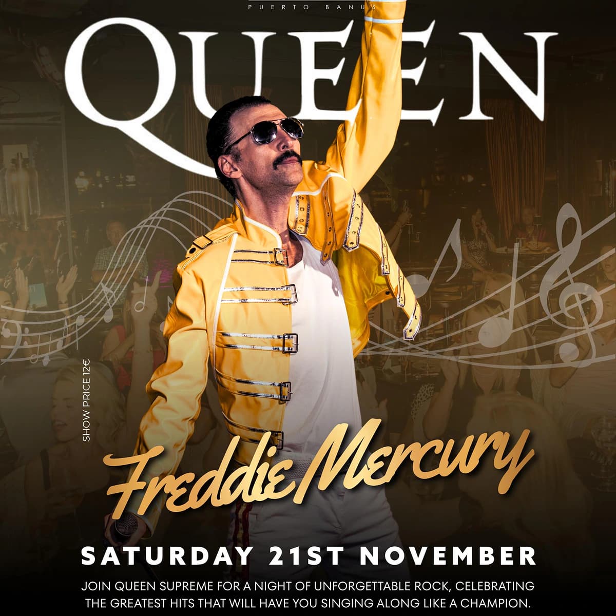 Queen Tribute: Freddie Mercury Show Poster