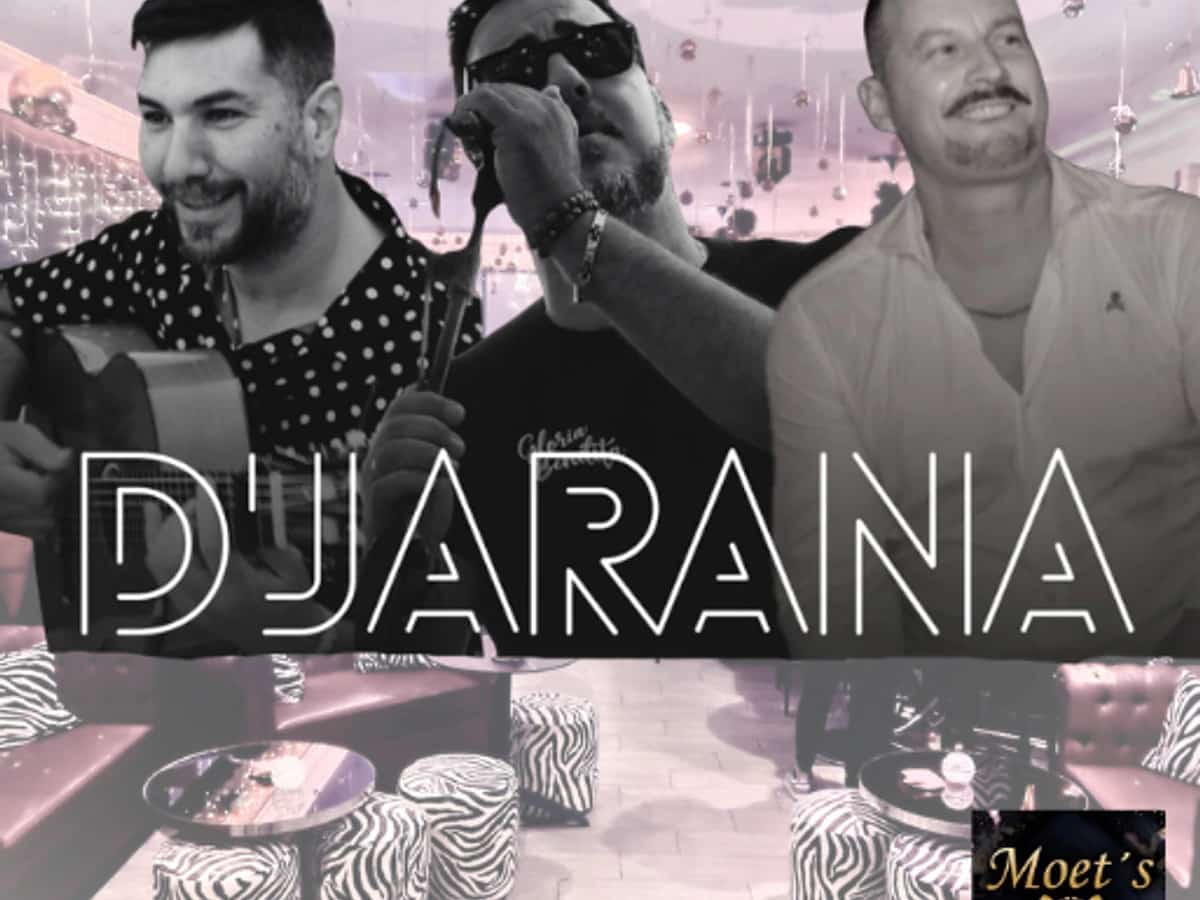D’JARANA en concierto en Moët Marbella el 6 de marzo a las 18:00, tardeo flamenco con música en directo en el casco antiguo.