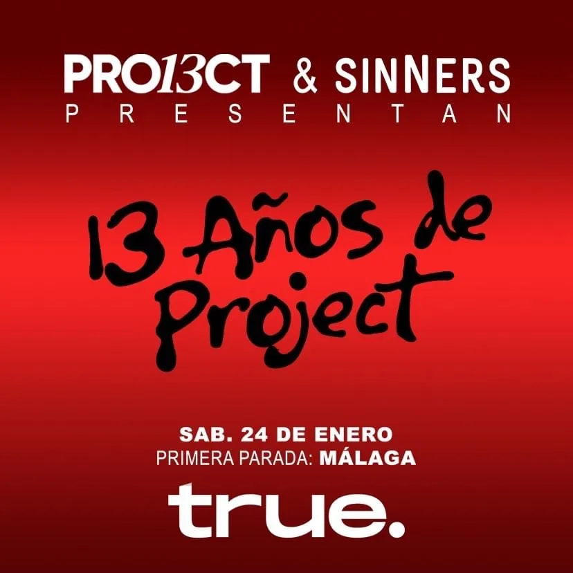 PROJECT13 Aniversario – Fiesta Techno Póster