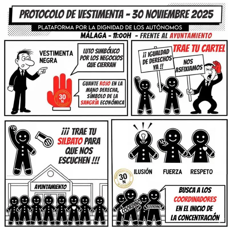 Self-Employed Workers Demonstration 30N Málaga Gallery Image 1