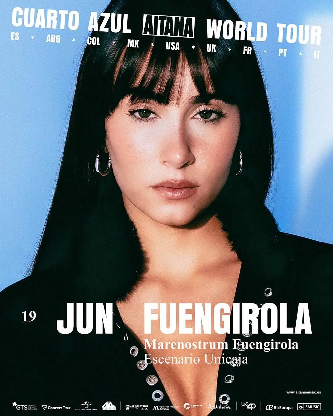 Aitana Concert at Marenostrum: Cuarto Azul Tour Experience Poster