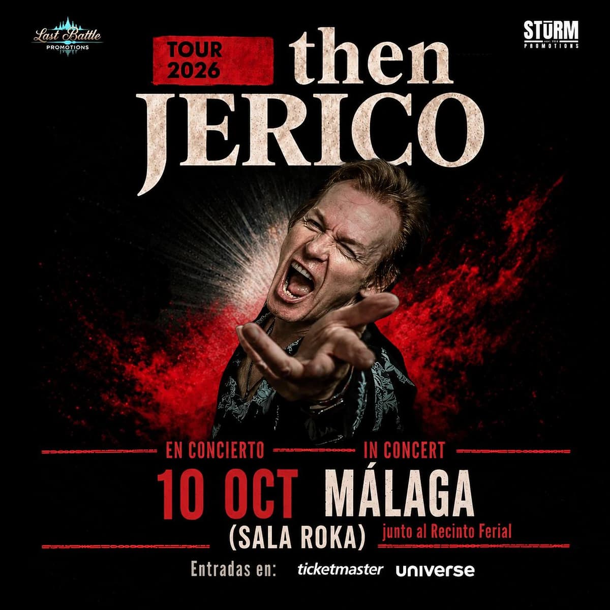 Then Jerico — Tour 2026: Málaga Póster