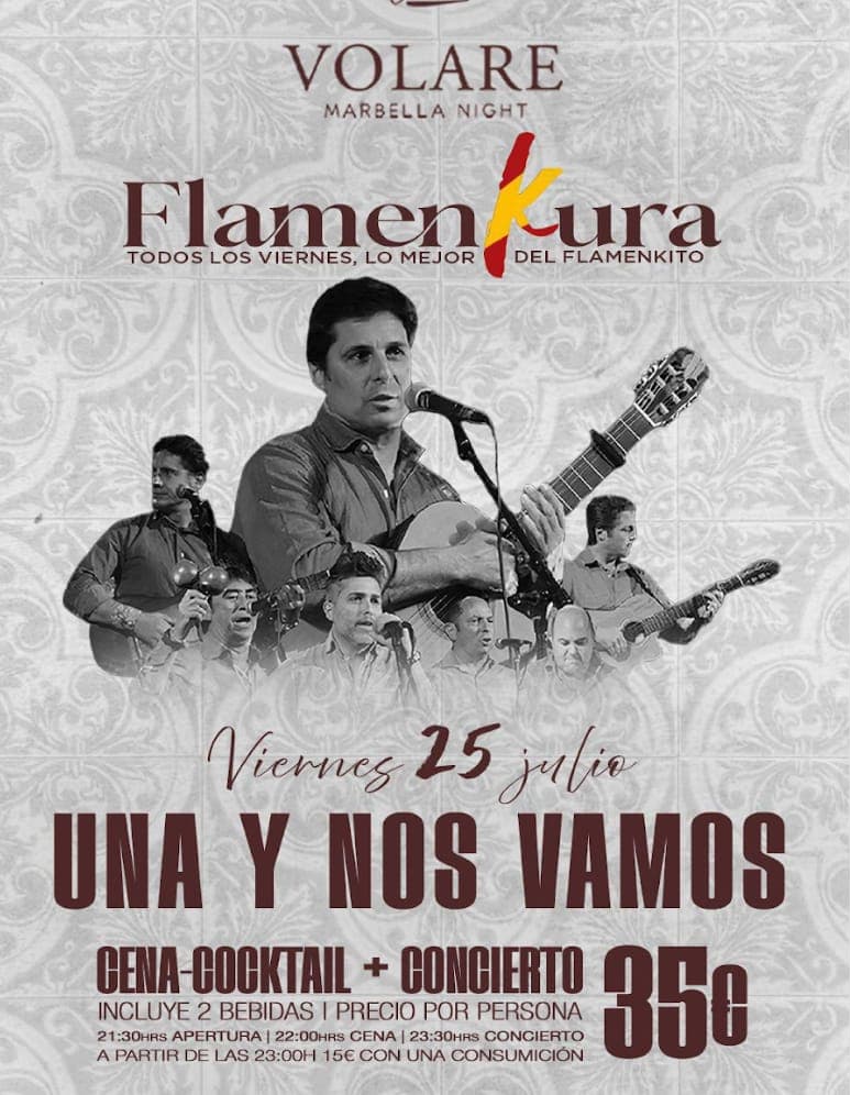 UNA Y NOS VAMOS – Flamenkura Póster