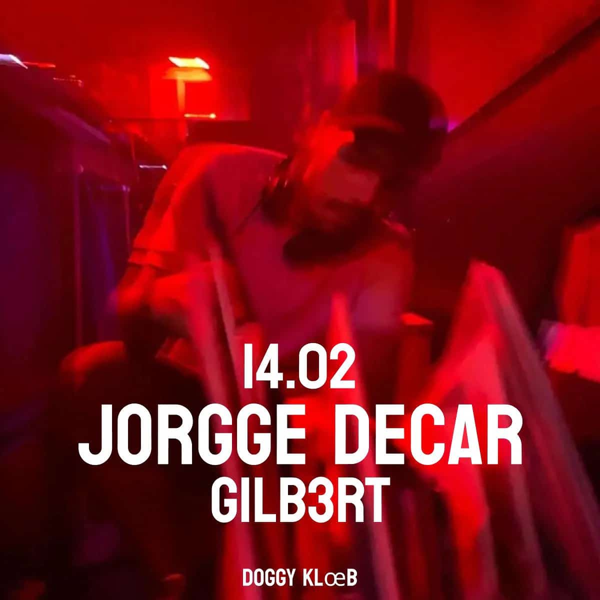 Noche electrónica Cultura Club en Málaga 2026 en Doggy Klœb con Jorgge Decar y Gilb3rt, evento de electro oscuro
