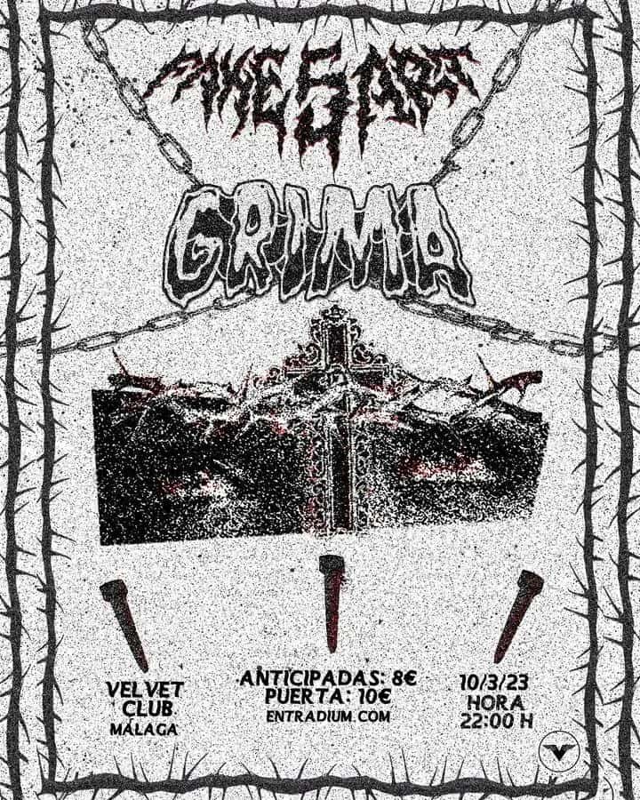 Grima y Fake5art actuando en directo en un concierto de punk